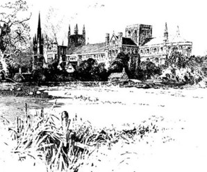 Peterborough Cathedral Illustrations By Herbert Railton