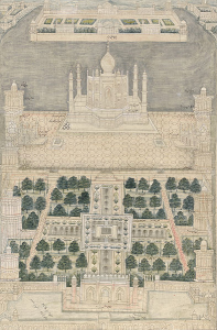 Taj Mahal procession art
